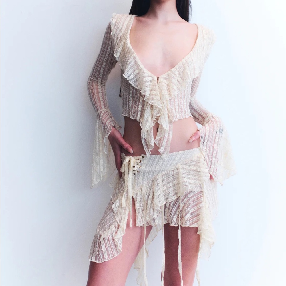 RAGA MALAK BEIGE ZIDA SKIRT XS